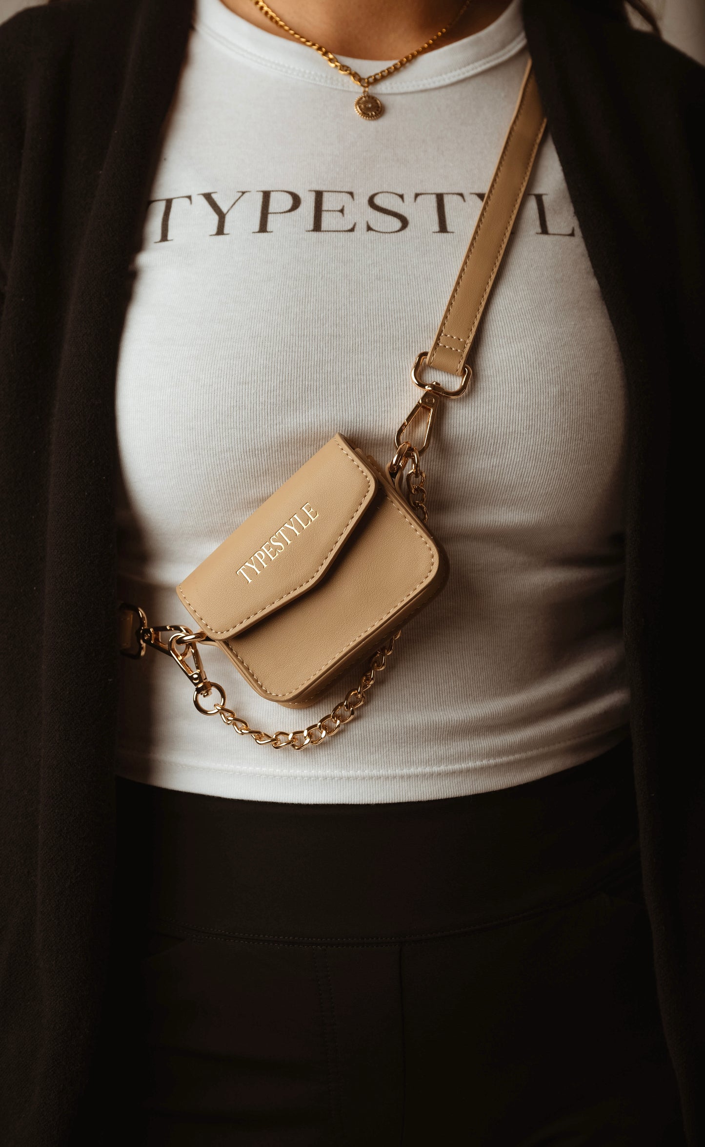 The Signature Satchel-Beige