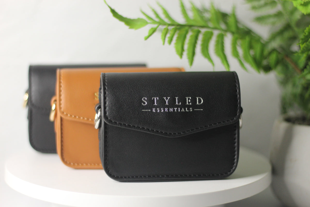 The Silver Signature Satchel- Black & Silver