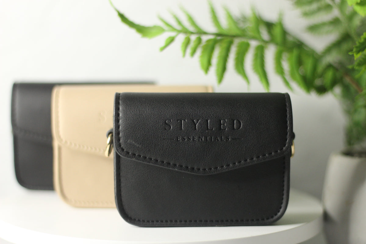The Signature Satchel-Black & Gold