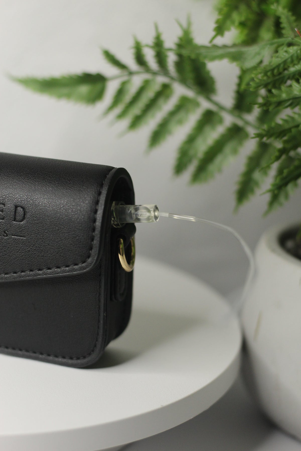 The Signature Satchel-Black & Gold